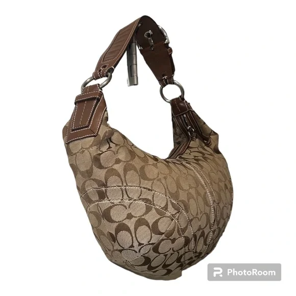 Coach bagCoach beige /brownAuthentique signature canvas leather Hobo